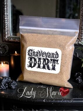 Authentic Graveyard Dirt by Lady Marie ❤️ - Approximately 7 oz. for Spells